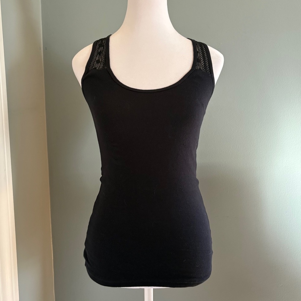 Arizona Black Tank Top with Lace